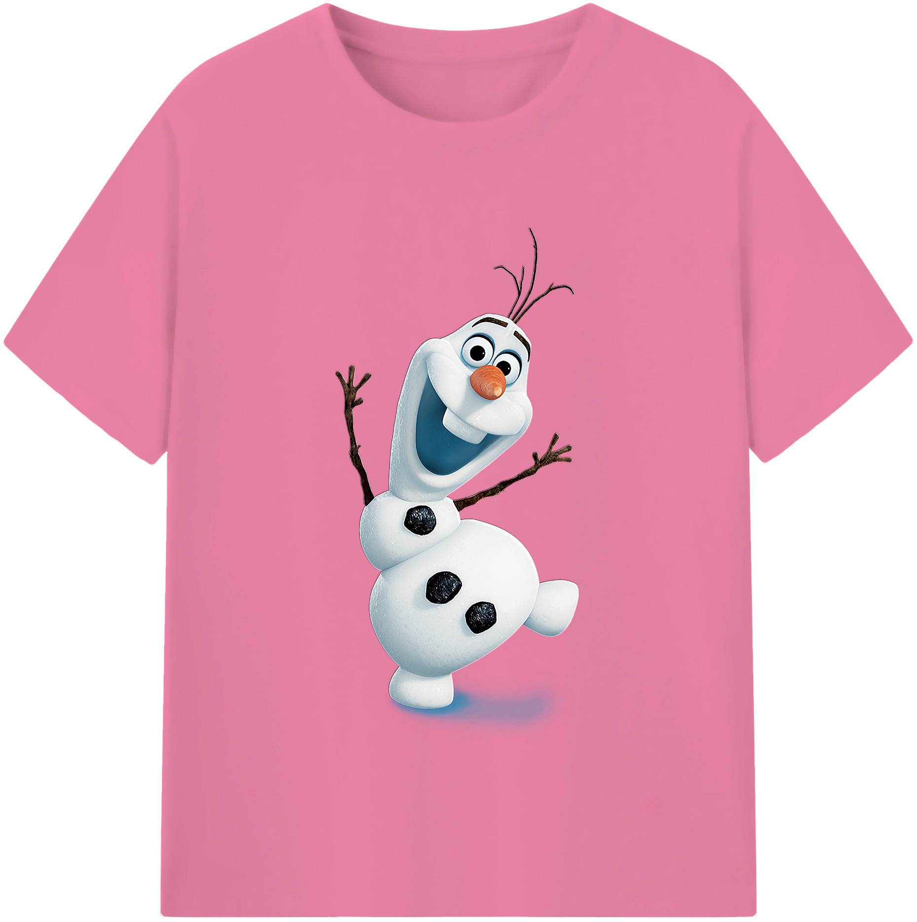 （画像用） アナと雪の女王 アンナ エルサ Frozen Anna Elsa 綿100％半袖Tシャツ（フロントプリント）